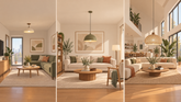 Altezza lampadario in soggiorno secondo soffitto, divano e layout