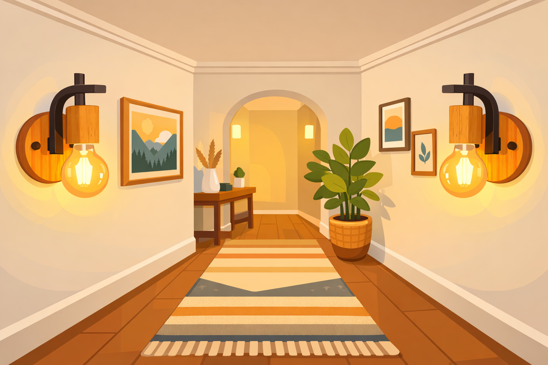 Guide d’installation des appliques murales pour couloir : hauteur, espacement et lumière idéale