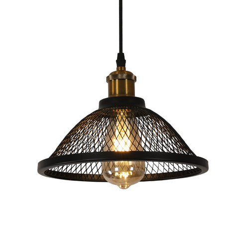 Lampada a sospensione industriale, attacco E27, compatibile con tutte le lampadine E27 (lampadina non inclusa)