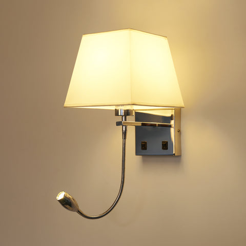 Lampada da comodino, lampada da parete a LED Lampada da lettura Camera da letto Supporto per braccio oscillante E27 Lampada da parete notturna (non include le lampadine)