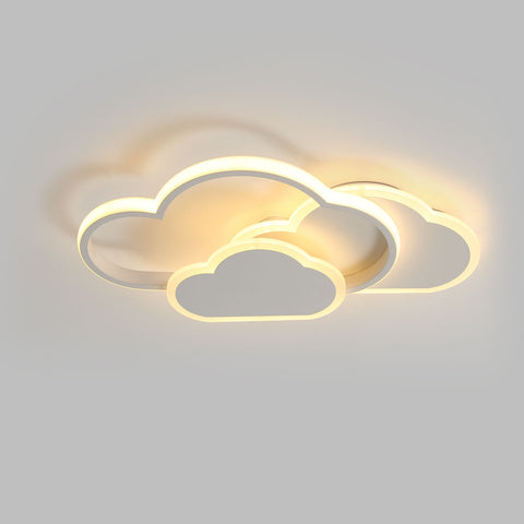 Plafoniera a LED, illuminazione da soffitto per interni, lampadario in acrilico bianco da 36 W, lampada da soffitto a forma di nuvola per camera da letto, soggiorno, sala da pranzo, luce calda 3000 K.