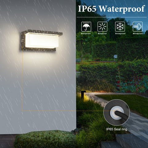 Applique LED da esterno IP65, impermeabile e resistente alle intemperie, luce neutra 4000K da 18 W, facile da installare, design moderno