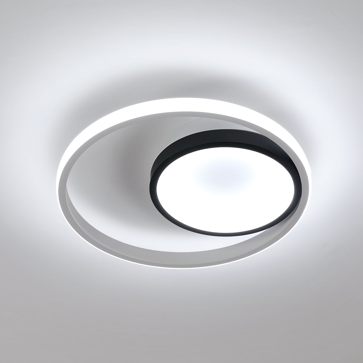 Plafoniera LED tonda in alluminio, plafoniera 30W 6500K