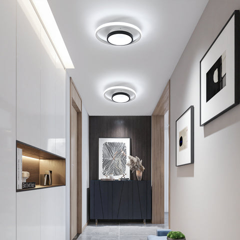 Plafoniera LED tonda in alluminio, plafoniera 30W 6500K