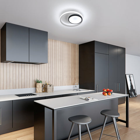 Plafoniera LED tonda in alluminio, plafoniera 30W 6500K