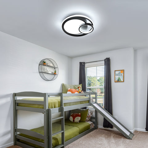 Moderna plafoniera a LED da 36 W, risparmio energetico dell'80%, senza sfarfallio, design elegante con paralume in acrilico traslucido, ideale per soggiorno e bagno.