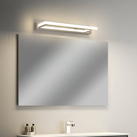 Lampada da specchio a LED in acrilico - Argento, 42 cm, 9 W, luce neutra 4500 K, 220 V