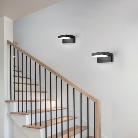 Applique da parete a LED per esterni IP65 - 20W, 2250LM, 6500K, rotazione a 360°, alluminio resistente