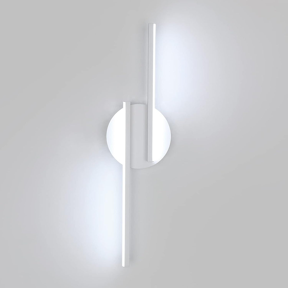 Lampada da parete moderna a LED per interni, applique in alluminio per soggiorno corridoio bagno scala luce notturna (bianca) 6500K luce bianca fredda 