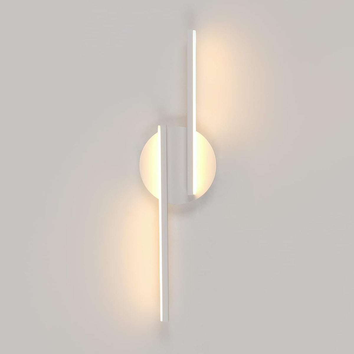 Lampada da parete a LED moderna per interni, applique in alluminio per soggiorno corridoio bagno scala luce notturna (bianca) luce calda 3000K