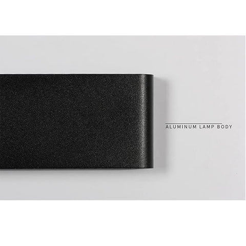 Applique moderna a LED in metallo nero e alluminio, 91 cm, illuminazione, luce bianca, 30 W, per soggiorno