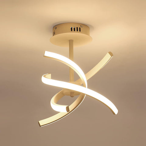 Plafoniera a LED, moderna lampada da soffitto in acrilico creativo da 28 W, luce bianca calda 3000 K, per soggiorno, camera da letto, cucina, sala da pranzo, corridoio.