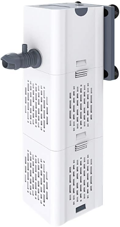 Aquariumbinnenfilter 80-250L, 15W stroomsnelheid van 1000L/H, interne filterpompfilter met filtersponzen