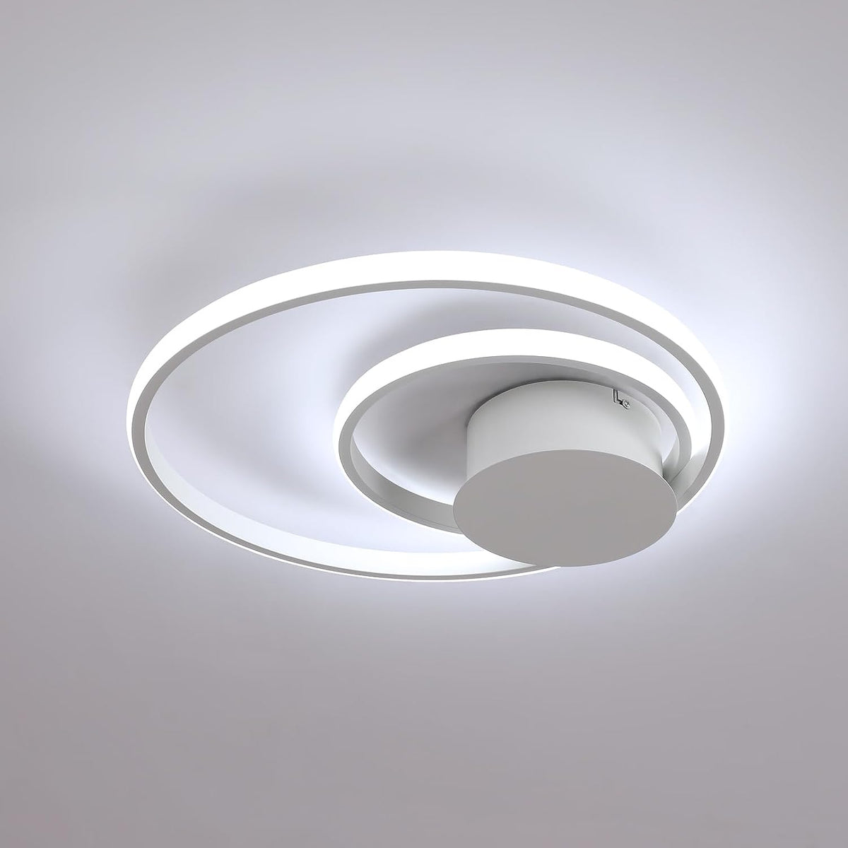 Plafoniera a LED, lampada da soffitto moderna 32W 3600LM, plafoniera rotonda in alluminio 6500K per camera da letto, bagno, soggiorno, balcone, corridoio 