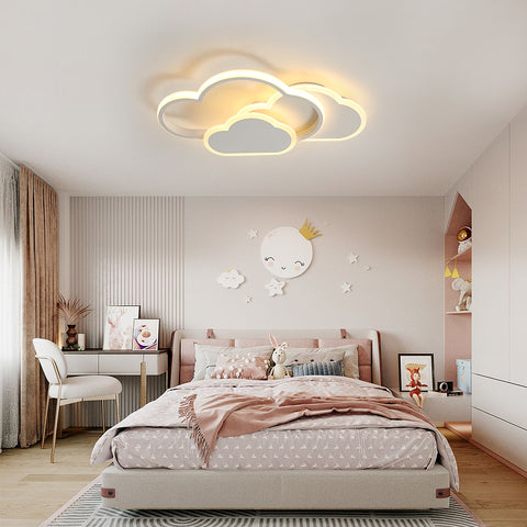 Plafoniera a LED, illuminazione da soffitto per interni, lampadario in acrilico bianco da 36 W, lampada da soffitto a forma di nuvola per camera da letto, soggiorno, sala da pranzo, luce calda 3000 K.