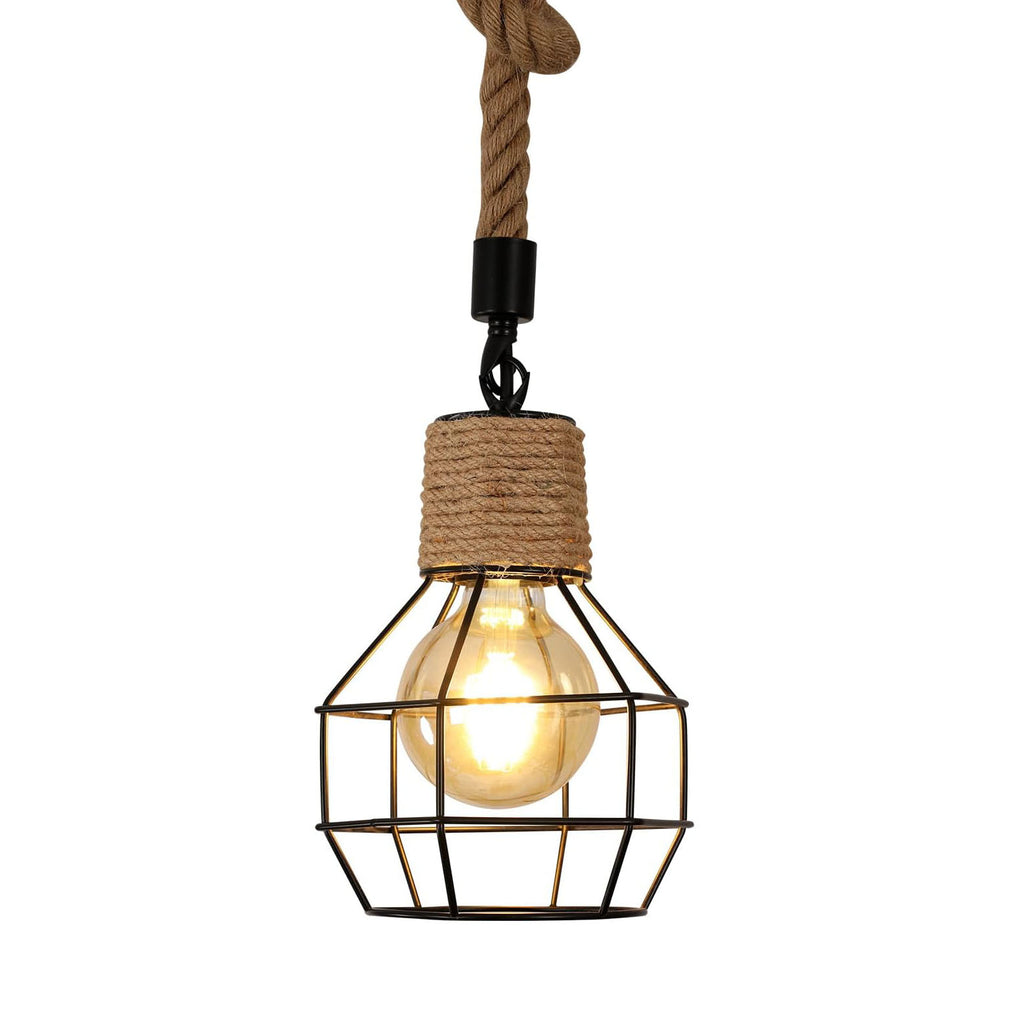 Lampadario Sospensione Industriale In Legno E Metallo – 24 Cm – Forma A Croce – Altezza Regolabile Fino A 155 Cm – Attacco E27 – Per Cucina, Soggiorno O Ingresso
