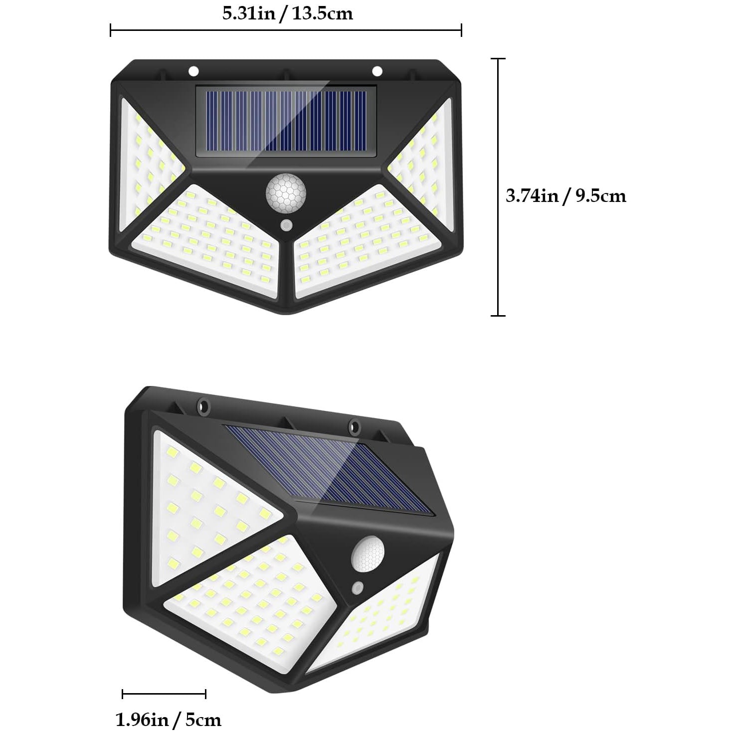 Dessin des dimensions du luminaire