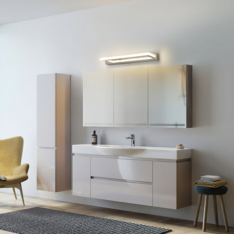 Lampada da specchio a LED in acrilico - Argento, 42 cm, 9 W, luce neutra 4500 K, 220 V