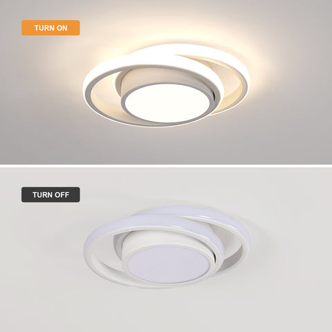 Plafoniera a LED, Lampada da soffitto rotonda 32W, Plafoniera moderna per corridoio Camera da letto Cucina Soggiorno, Bianco freddo 4000K