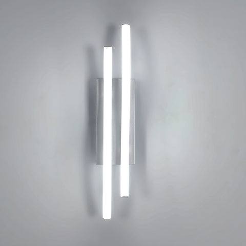 Applique in alluminio dalla forma speciale, luce bianca 6500K, 220V, argento