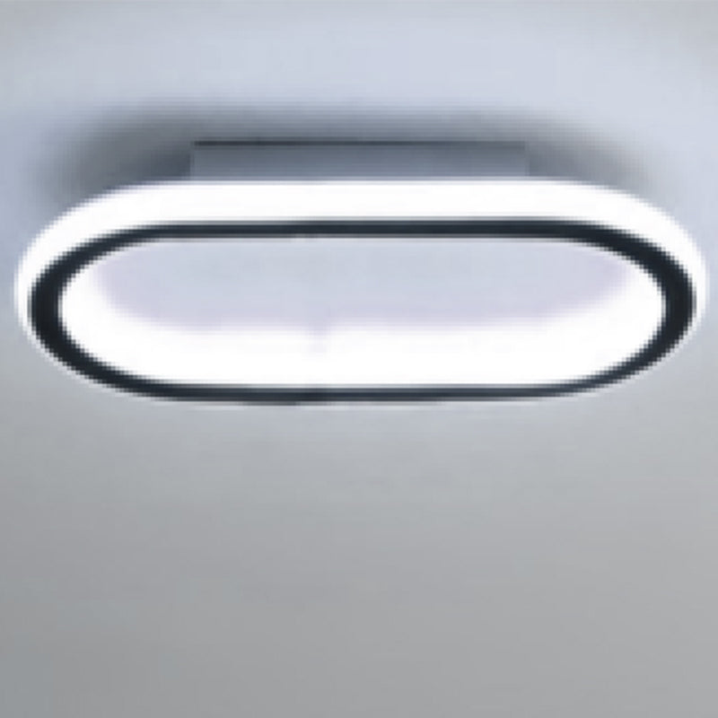 Plafonnier Moderne LED - Noir Blanc, 41.5*16.5*5cm, 33W, Luminaire de Plafond Lumière Blanche 6500K- Acrylique Fer