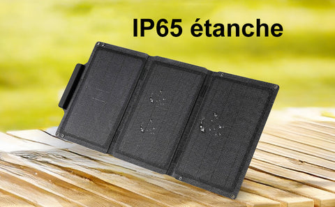 Borsa solare pieghevole leggera in silicio monocristallino nero, sconto del 30%, interfaccia di uscita USB da 21 W.