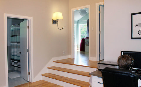 Lampada da comodino, lampada da parete a LED Lampada da lettura Camera da letto Supporto per braccio oscillante E27 Lampada da parete notturna (non include le lampadine)