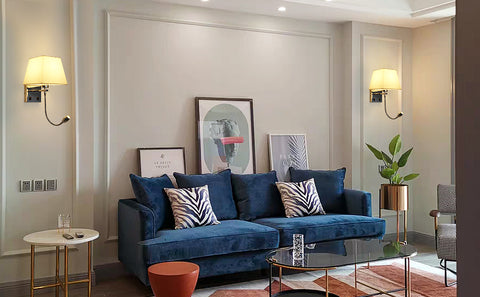 Lampada da comodino, lampada da parete a LED Lampada da lettura Camera da letto Supporto per braccio oscillante E27 Lampada da parete notturna (non include le lampadine)