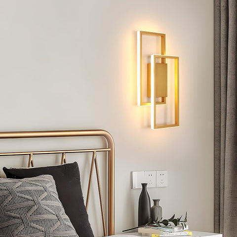 Applique da Parete LED 28W – Linea Dorata Incrociata