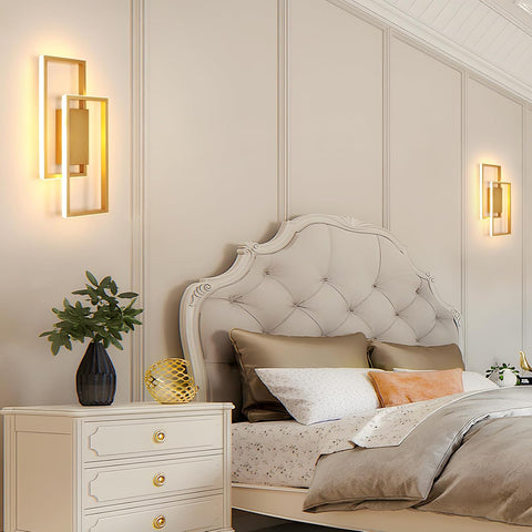 Applique da Parete LED 28W – Linea Dorata Incrociata