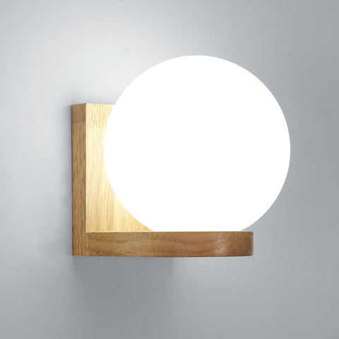 Applique Legno & Vetro – E27 Moderna