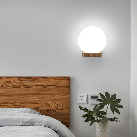 Applique Legno & Vetro – E27 Moderna