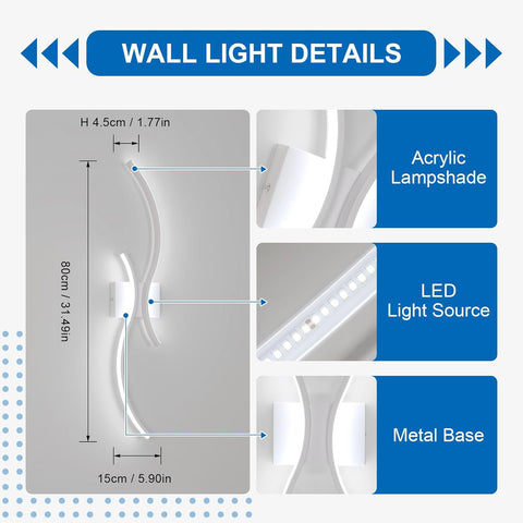 Applique LED 80 cm