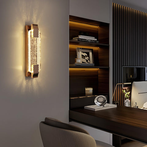 Applique da Parete LED Crystal Gold 12W