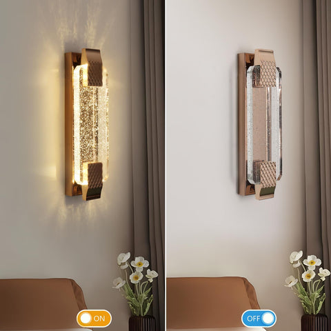 Applique da Parete LED Crystal Gold 12W