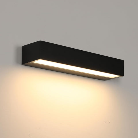 Applique LED da Esterno Moderna 16W Nera IP65 3000K