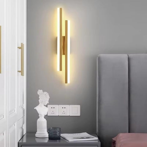 Applique LED Moderna Dorata – Design Lineare