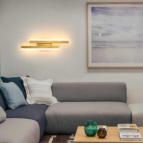 Applique LED Moderna Dorata – Design Lineare