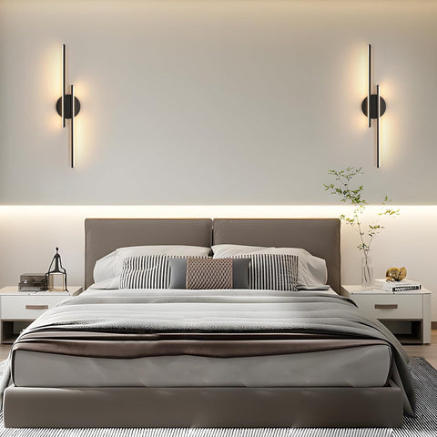 Applique da Parete LED Moderna Nera 24W