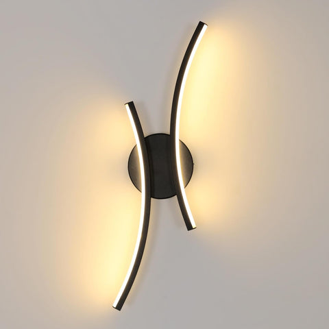 Applique a LED moderna 20W 2250LM nera