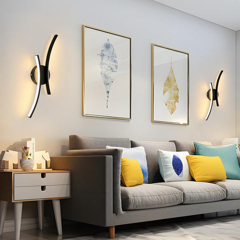 Applique a LED moderna 20W 2250LM nera