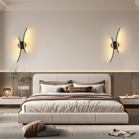 Applique a LED moderna 20W 2250LM nera