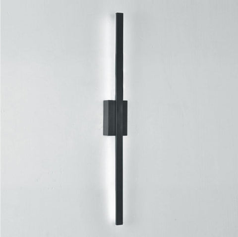 Applique LED - Nero - 8W 6000K Luce Bianca Fredda - Metallo - L.60 CM - per Camera da Letto Corridoio Ingresso