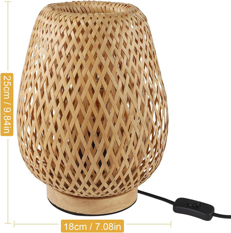 Lampada da Tavolo in Bambù E27