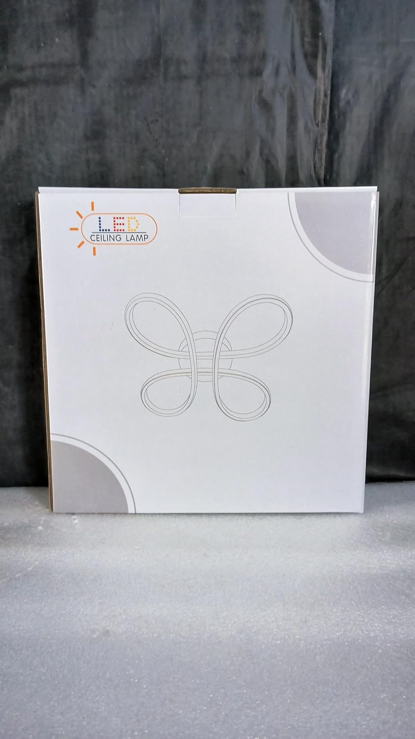 Plafoniera LED 30W Stile Fiore Argento