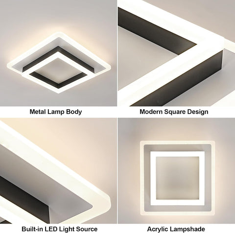 Plafoniera LED Quadrata 4500K