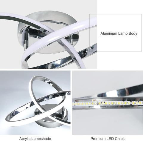 Lampada da Soffitto LED Creativa a Forma di Fiore