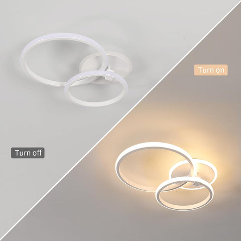 Plafoniera LED Moderna 42W Rotonda Bianco Caldo