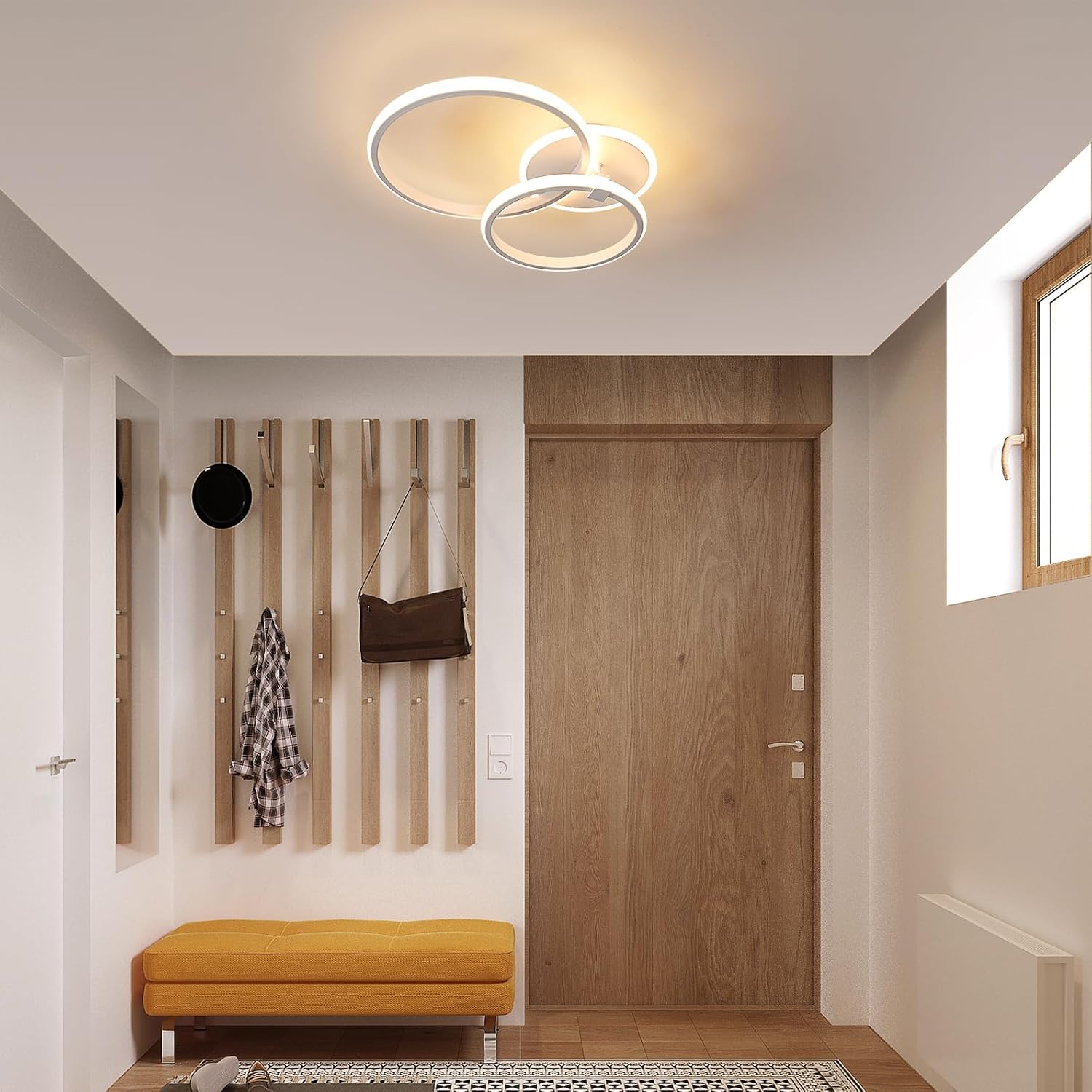 Plafoniera LED Moderna 42W Rotonda Bianco Caldo