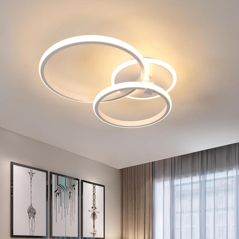 Plafoniera LED Moderna 42W Rotonda Bianco Caldo